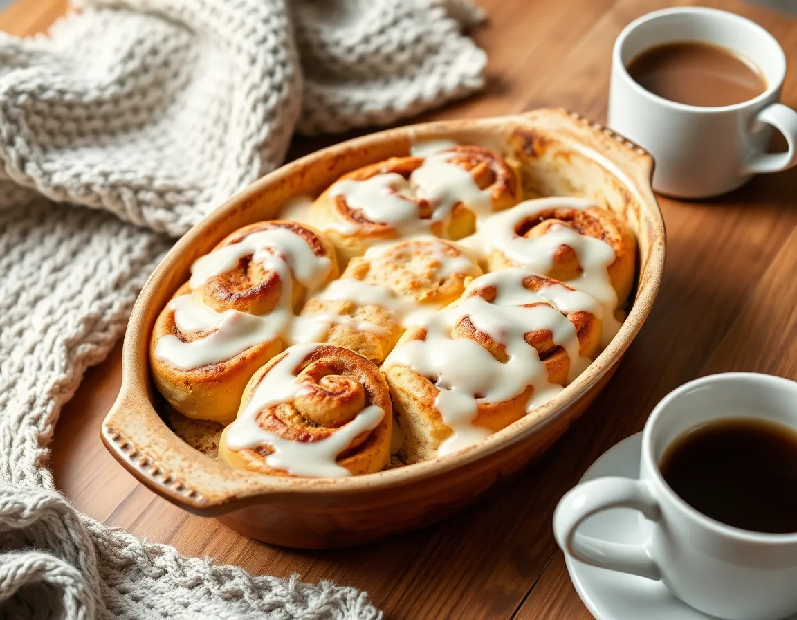 Winter Desserts Recipes: Your Ultimate Guide to Cozy Treats! - 7. Cinnamon Roll Casserole