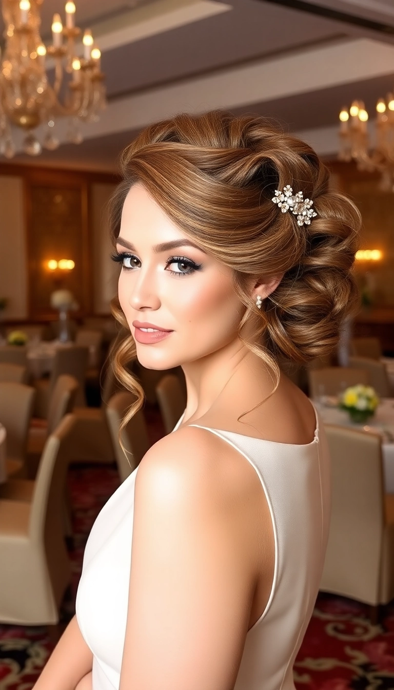 22 Stunning Hairstyles for Long Fine Hair That Will Transform Your Look! - 13. Curly Updo