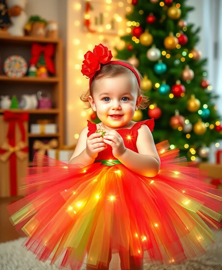 25 Adorable Baby Christmas Outfits That Will Melt Your Heart (Wait Until You See #17!) - 7. Merry Christmas Tutu Dress