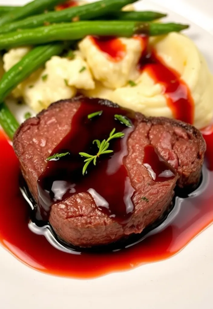 15 Romantic Valentine's Day Dinner Ideas That Will Melt Your Heart (Number 7 Is a Must-Try!) - 5. Filet Mignon with Red Wine Reduction