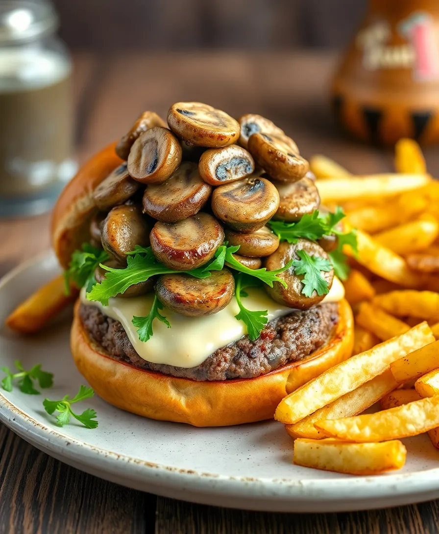 10 Crispy Cheeseburger Recipe Ideas That Will Make Your Taste Buds Dance! - 4. Mushroom Swiss Cheeseburger