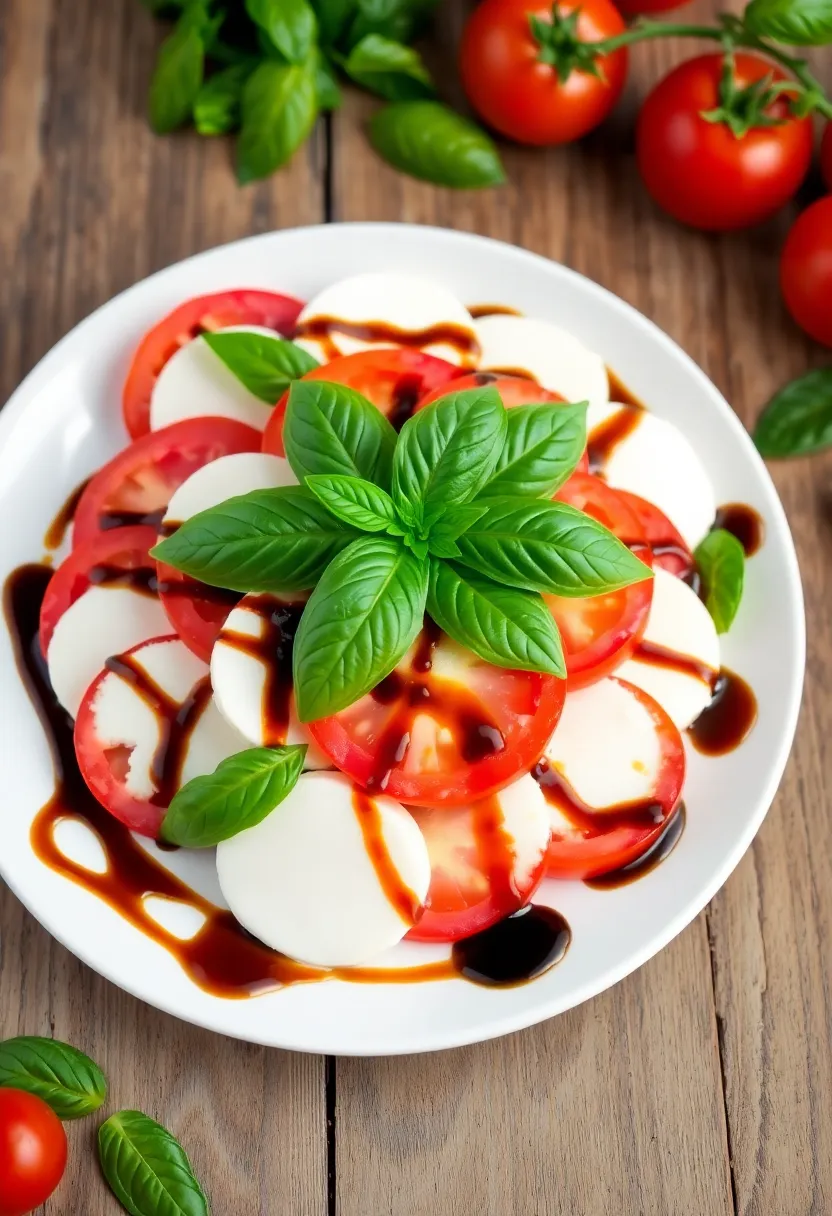 15 Quick & Easy Healthy Lunch Recipes That Will Make You Feel Amazing! - 7. Caprese Salad with Balsamic Glaze