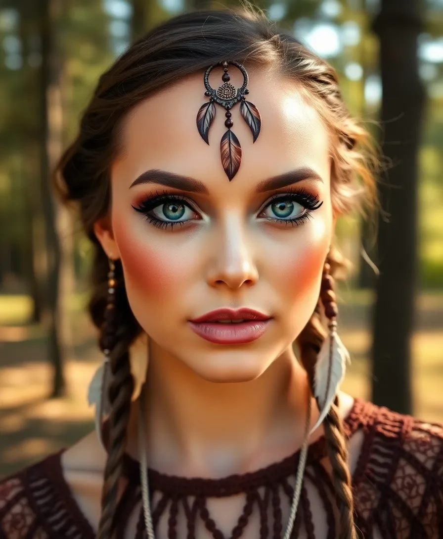 22 Unique Artistic Arcane Makeup Designs (You'll Be Inspired by #16!) - 15. Whimsical Dreamcatcher