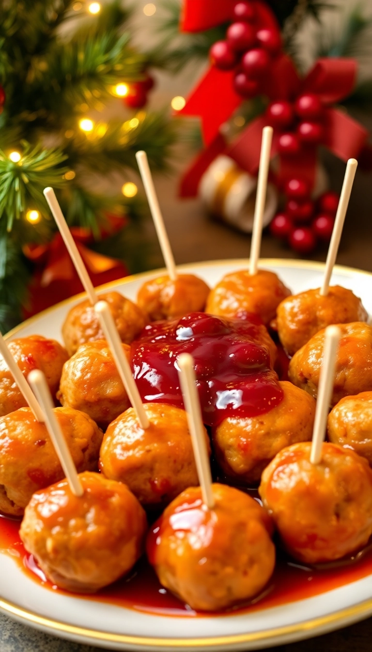 24 Irresistible Christmas Food Ideas for Your Next Holiday Gathering (Wait Until You See #5!) - 7. Holiday Meatballs