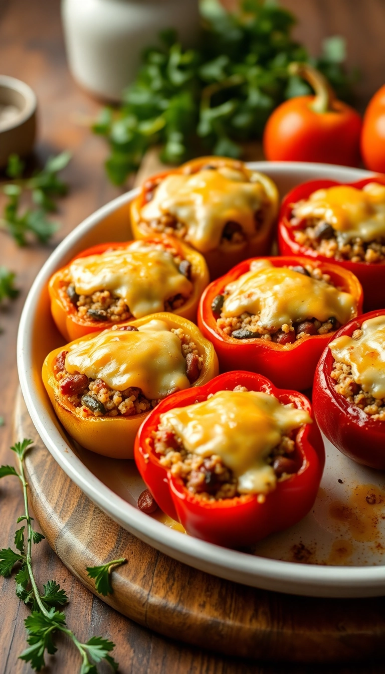 21 Healthy Winter Meals That’ll Warm Your Soul (And Your Kitchen!) - 8. Baked Stuffed Peppers