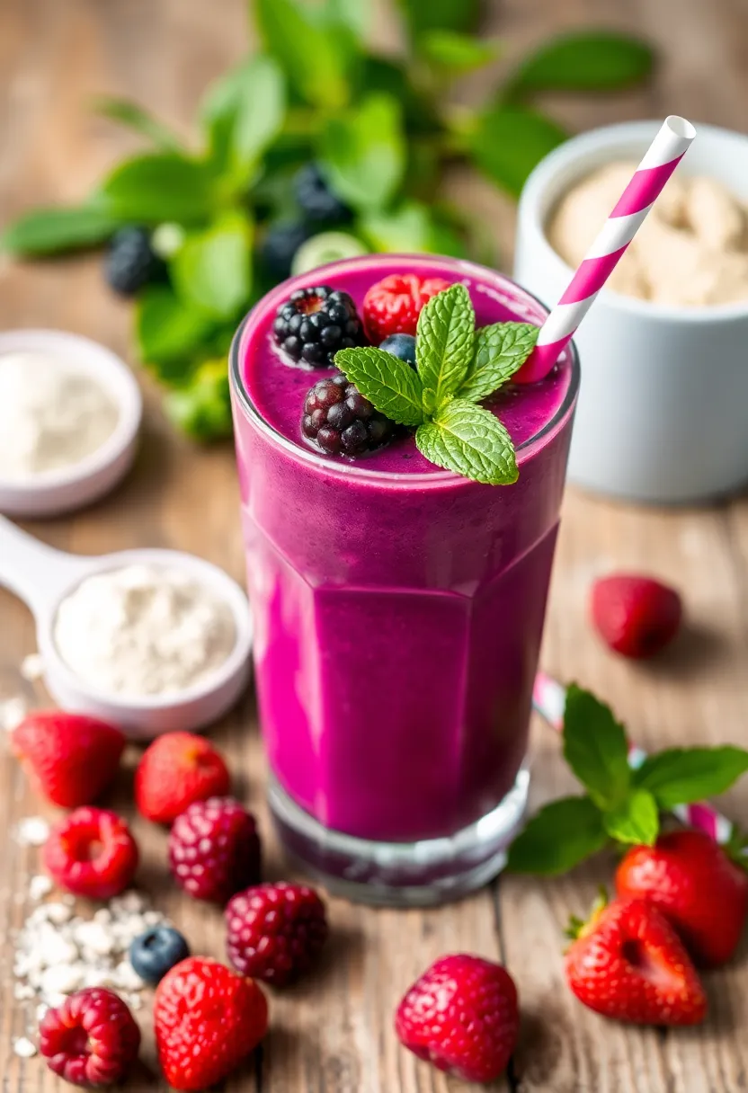 12 Quick Breakfast Smoothies That Will Change Your Morning Routine Forever! - 2. Berry Protein Power