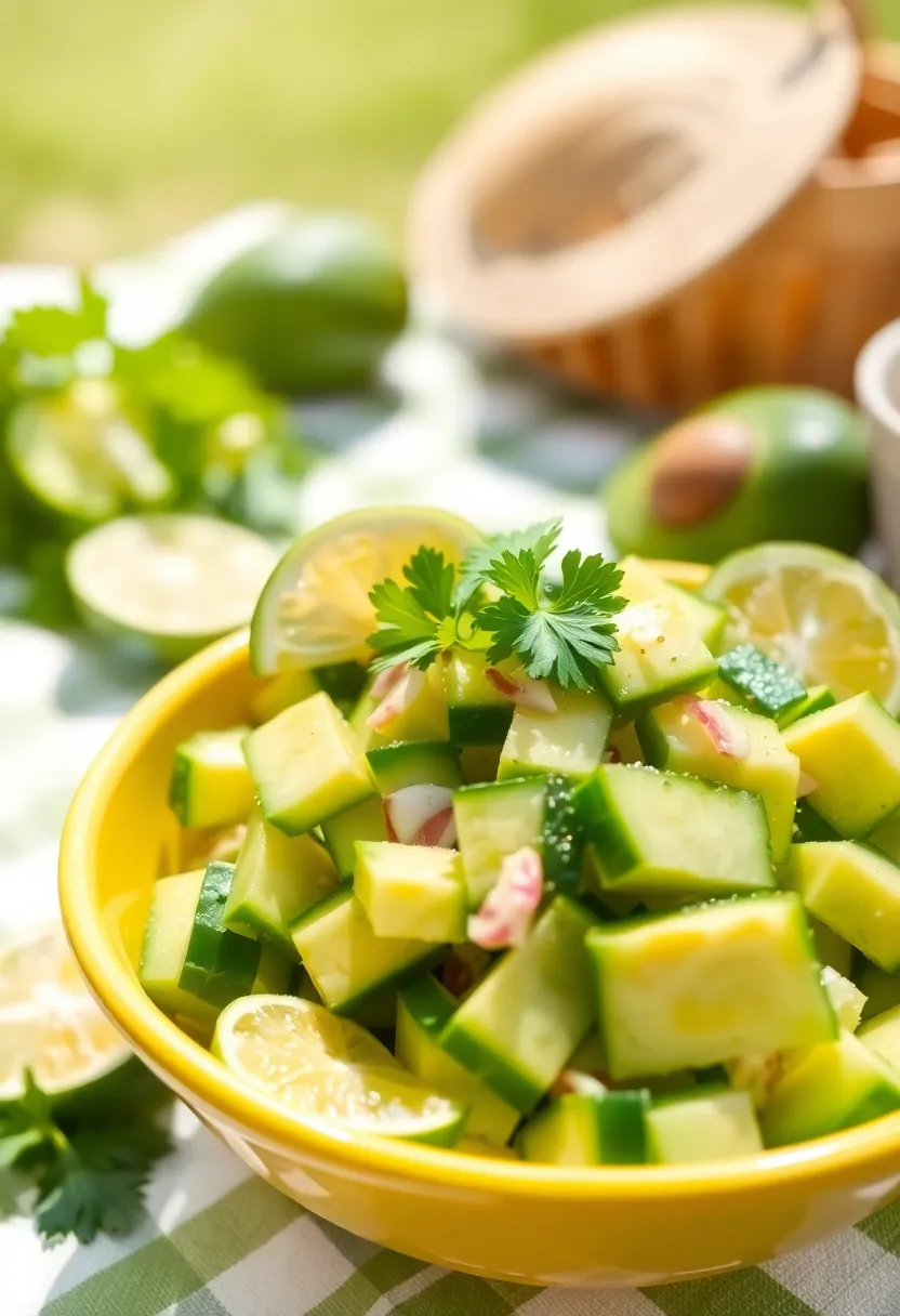 18 Fresh and Easy Healthy Salads That Will Keep You Fit (You’ll Want to Try #7!) - 9. Cucumber & Avocado Salad