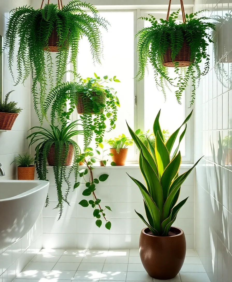 Fightssssssssssssssssss Bathroom: Transform Your Space with These 10 Ideas! - 1. Go Green with Indoor Plants