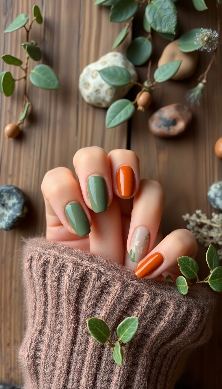 25 Best Ever Spring Nail Ideas That Will Make Your Friends Jealous! - 15. Earthy Tones