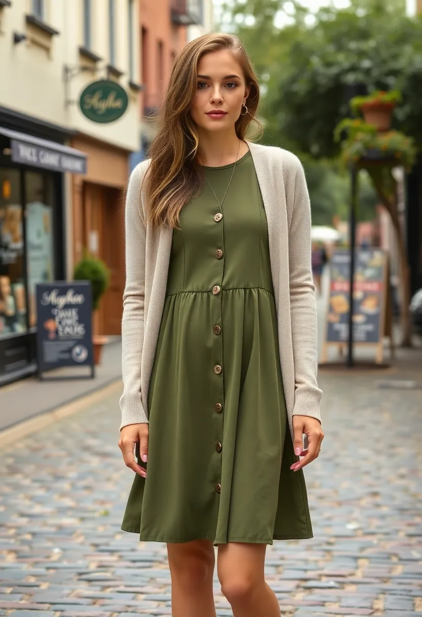 Elevate Your Style with This DIY Matcha Delight Dress Design (It’s a Game Changer!) - 8. Layering with Cardigans or Jackets