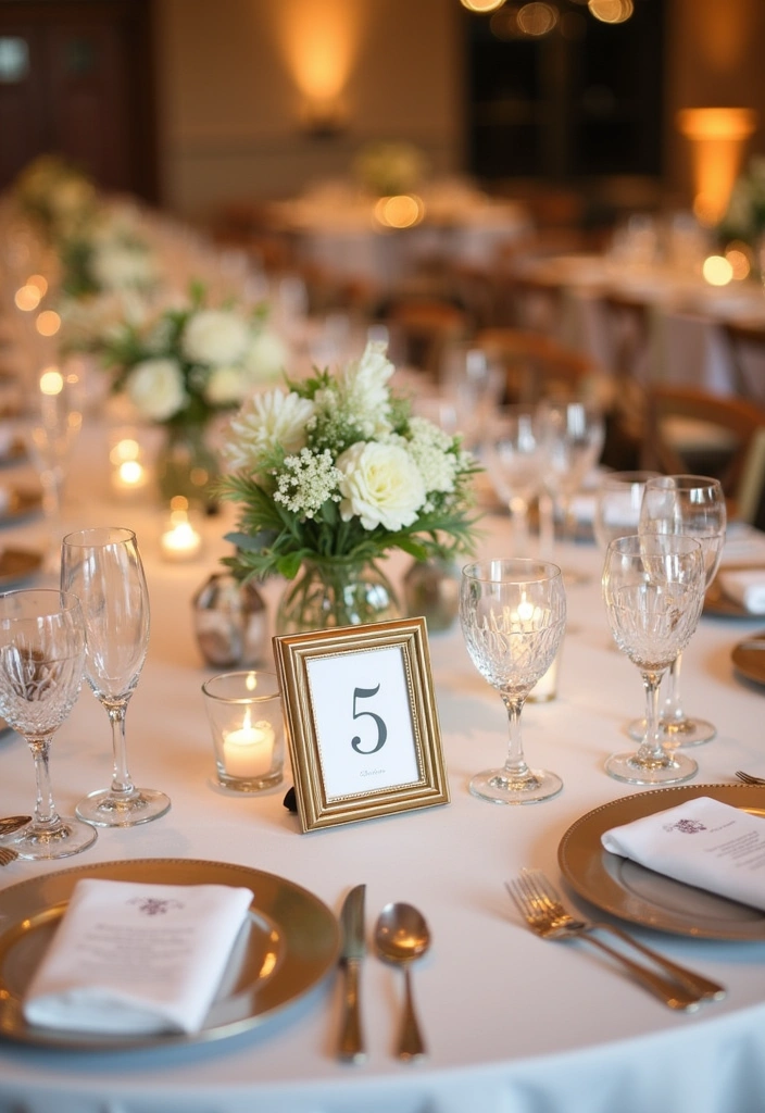 15 Stunning Wedding Decor Ideas That Look Expensive But Aren't! - 11. Creative Table Numbers