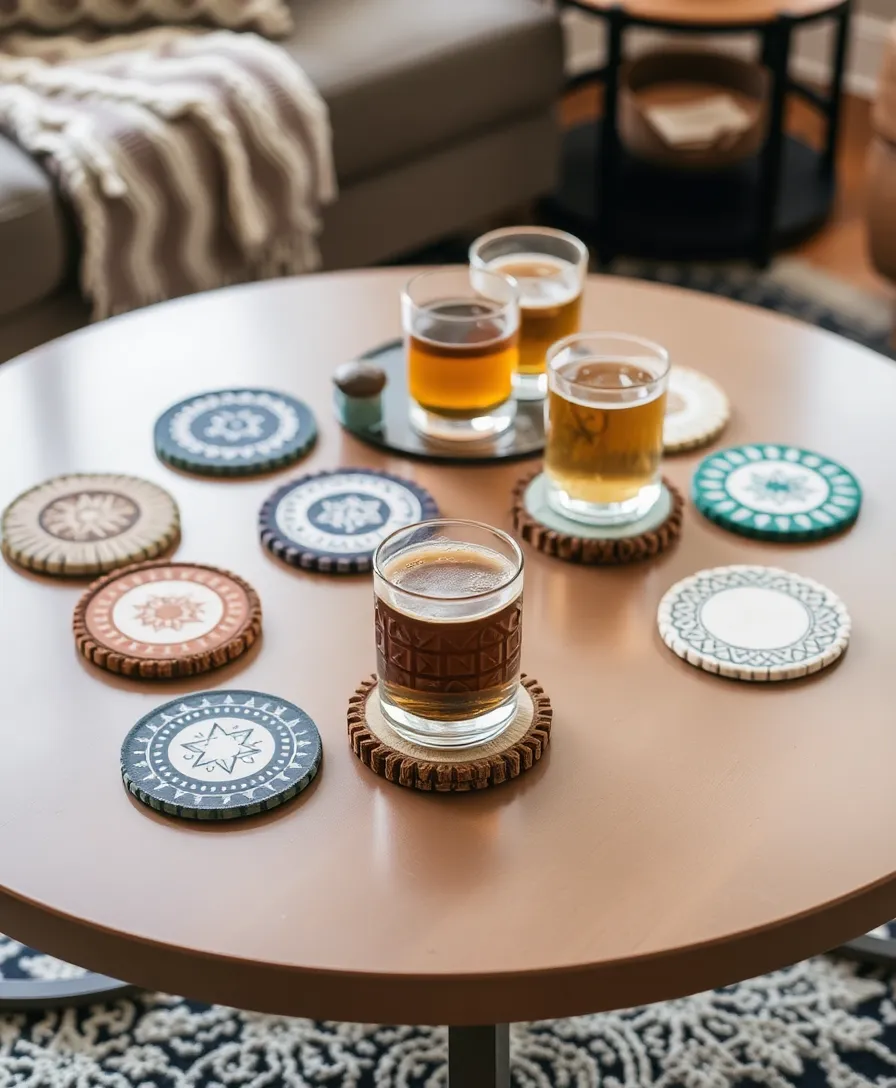 25 Easy DIY Home Decor Projects You Can Do This Weekend (You Won't Believe #12!) - 19. Handmade Coasters