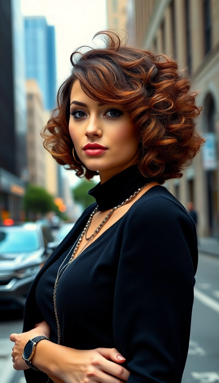 Unveil 25 Gorgeous French Curls Hairstyles for Instant Glam (You Won't Believe #12!) - 12. The Bold Bob with French Curls