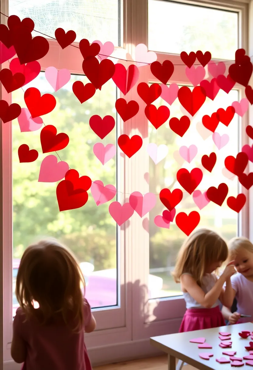 16 Fun Valentine's Day Crafts for Kids That'll Ignite Their Creativity! - 4. Heart Garland