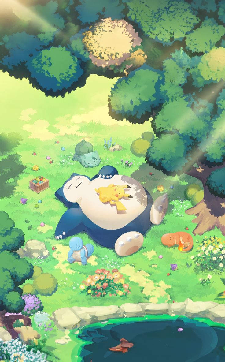 10 Adorable Pokemon Wallpapers For Every Fan (You Won't Believe #7!) - 2. Snorlax's Dreamy Retreat