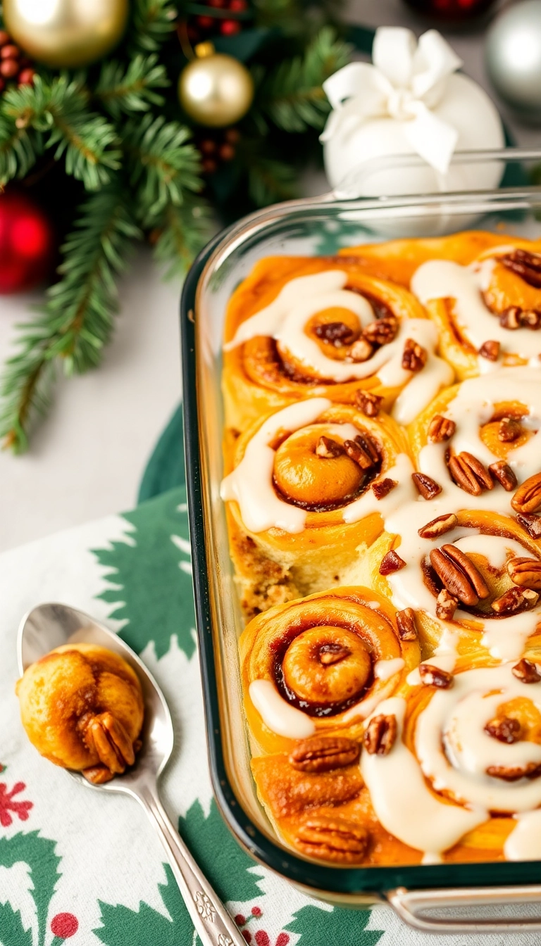 18 Christmas Breakfast Ideas That Will Make Your Mornings Merry! - 12. Cinnamon Roll Casserole