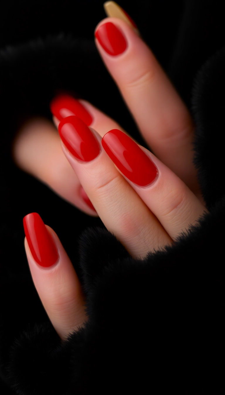 23 Gorgeous Acrylic Nail Ideas That'll Make Heads Turn (Especially #8!) - 14. Classic Red