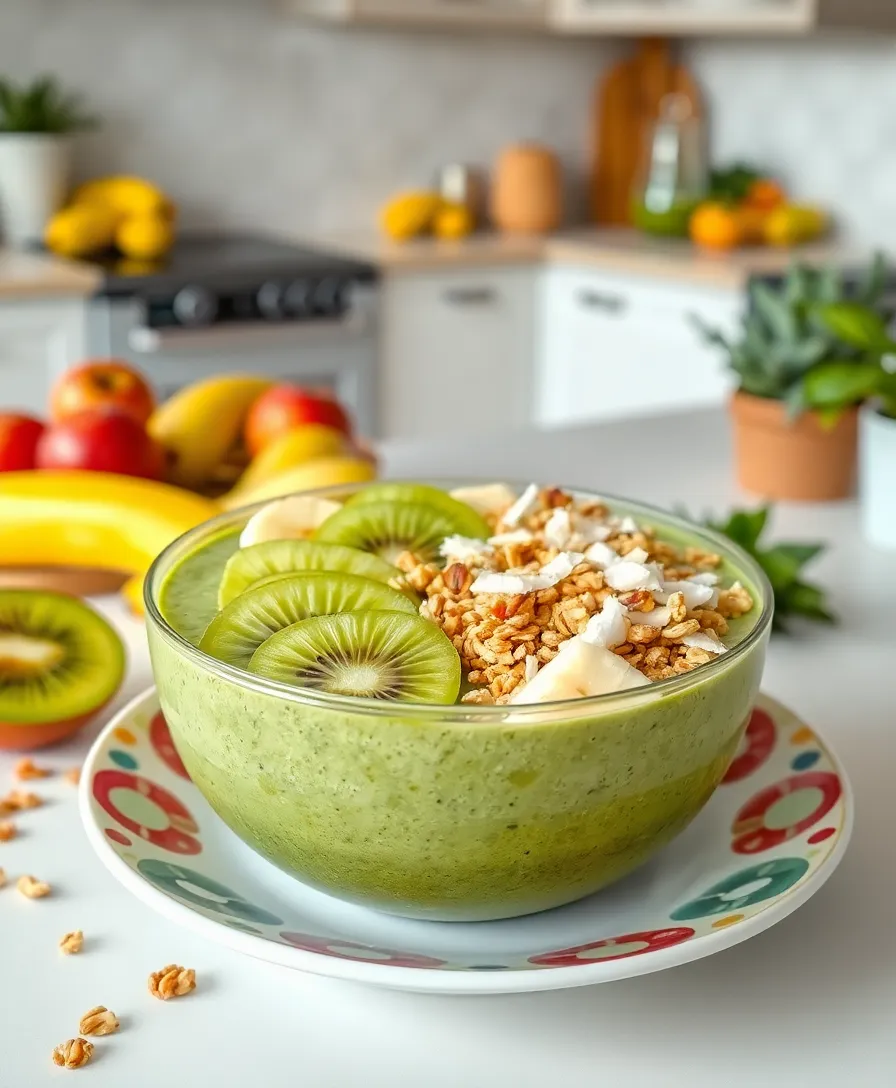 20 Breakfast Ideas That Will Change Your Morning Game (You Won’t Want to Skip #9!) - 9. Matcha Green Tea Smoothie Bowl