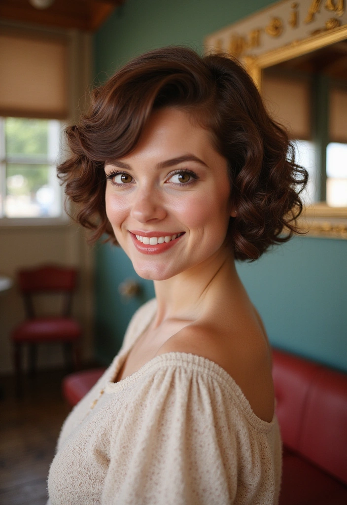 15 Trendy Short Hair Cuts for Women That'll Make You Look Instantly Younger! - 12. Vintage Inspired Styles