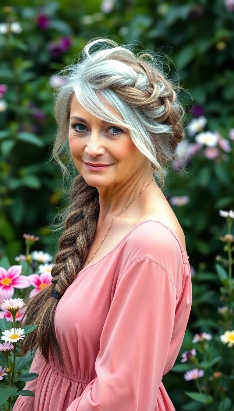 20 Sassy Hair Older Women Hairstyles That Will Turn Heads! - 13. Artistic Braids