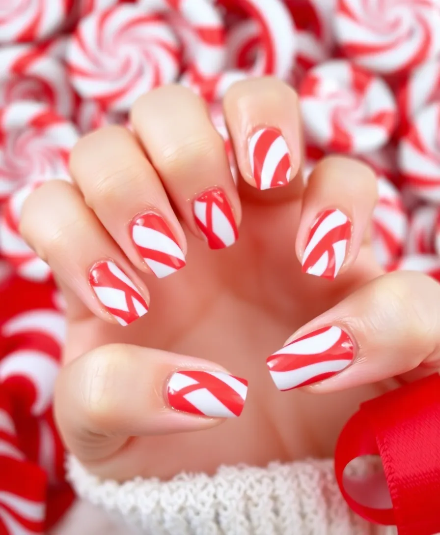 25 Festive December Nails That Will Make You the Star of Every Holiday Party! - 5. Candy Cane Stripes