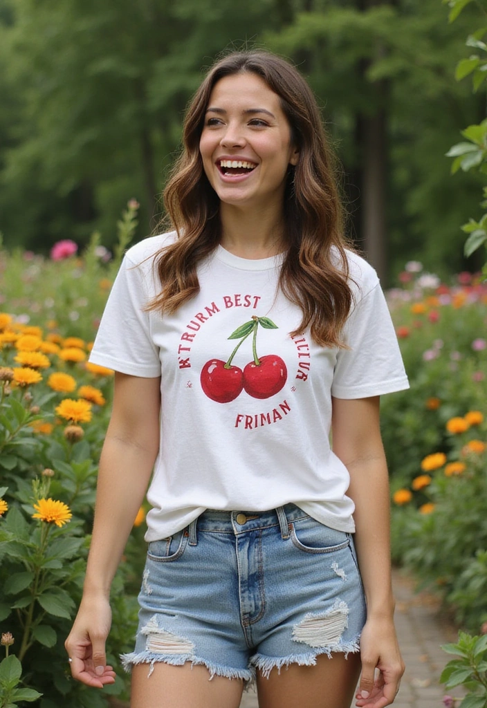 10 Cherry-Coded Fashion Trends You Need to Try This Summer (You Won't Believe #6!) - 6. Cherry-Themed Graphic Tees