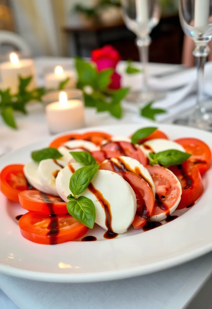 15 Romantic Valentine's Day Dinner Ideas That Will Melt Your Heart (Number 7 Is a Must-Try!) - 8. Caprese Salad with Balsamic Glaze