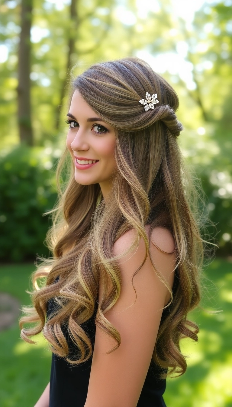 22 Stunning Hairstyles for Long Fine Hair That Will Transform Your Look! - 4. Half-Up, Half-Down