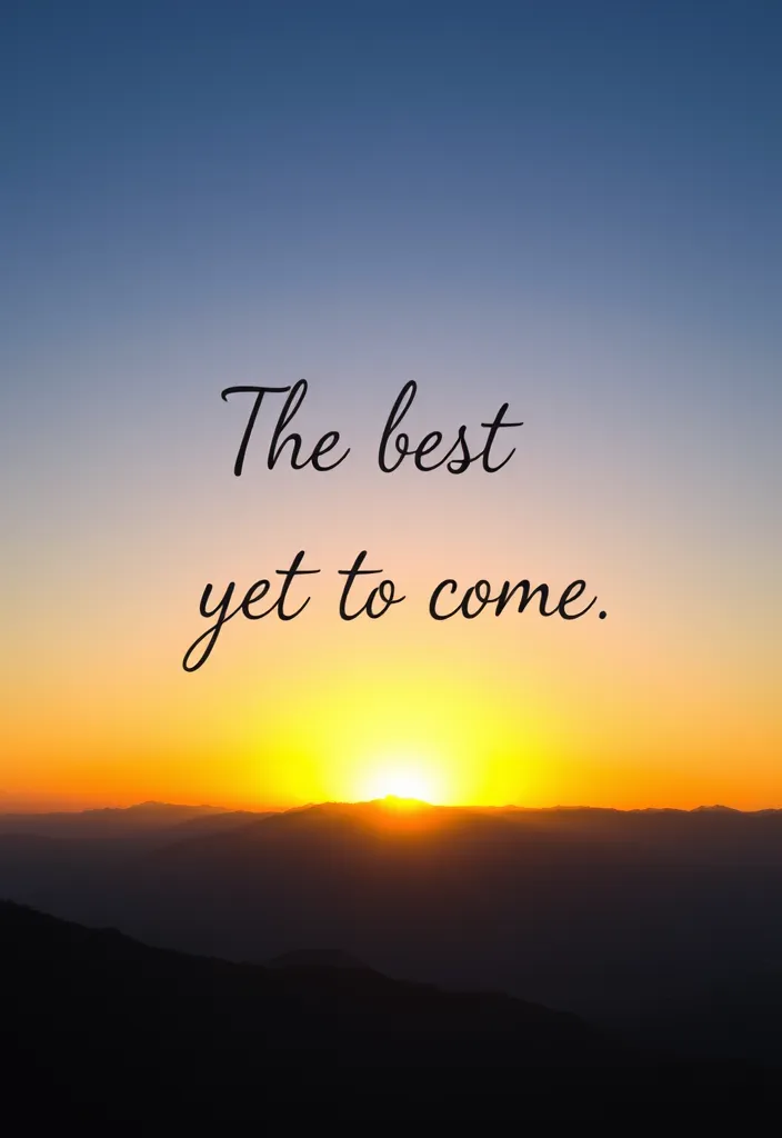 Live Laugh Love: 10 Uplifting Quotes That Perfectly Capture the Spirit! - 1. 'The best is yet to come.'