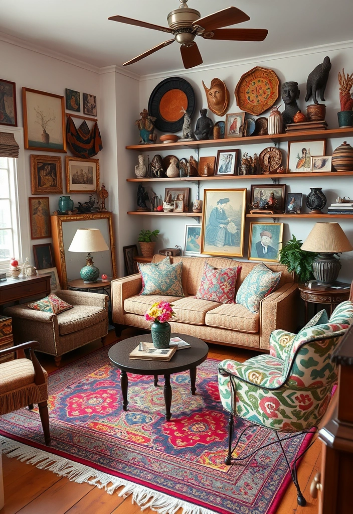 15 Living Room Makeover Ideas That Will Wow Your Guests (Especially #9!) - 13. Eclectic Mix