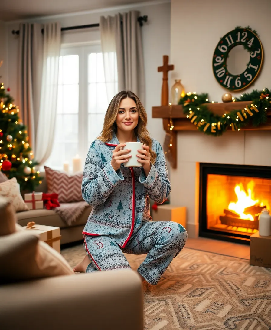 21 Trendy NYE Outfits for a Stylish Winter Celebration (Spoiler: #8 Is a Must-Have!) - 21. Festive Pajama Sets