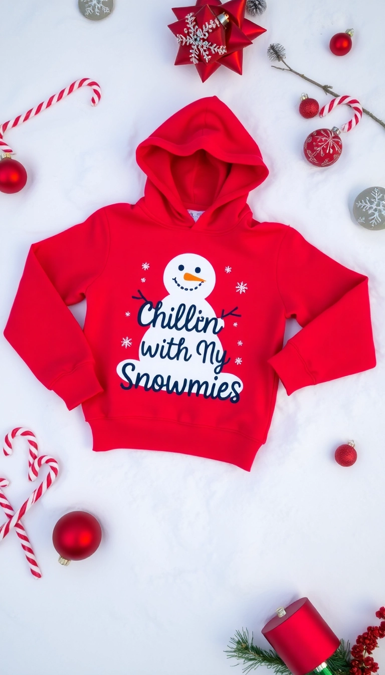 21 Trendy Holiday Tops You Need in Your Wardrobe This Christmas (Don’t Miss #7!) - 12. Cute Holiday Hoodies