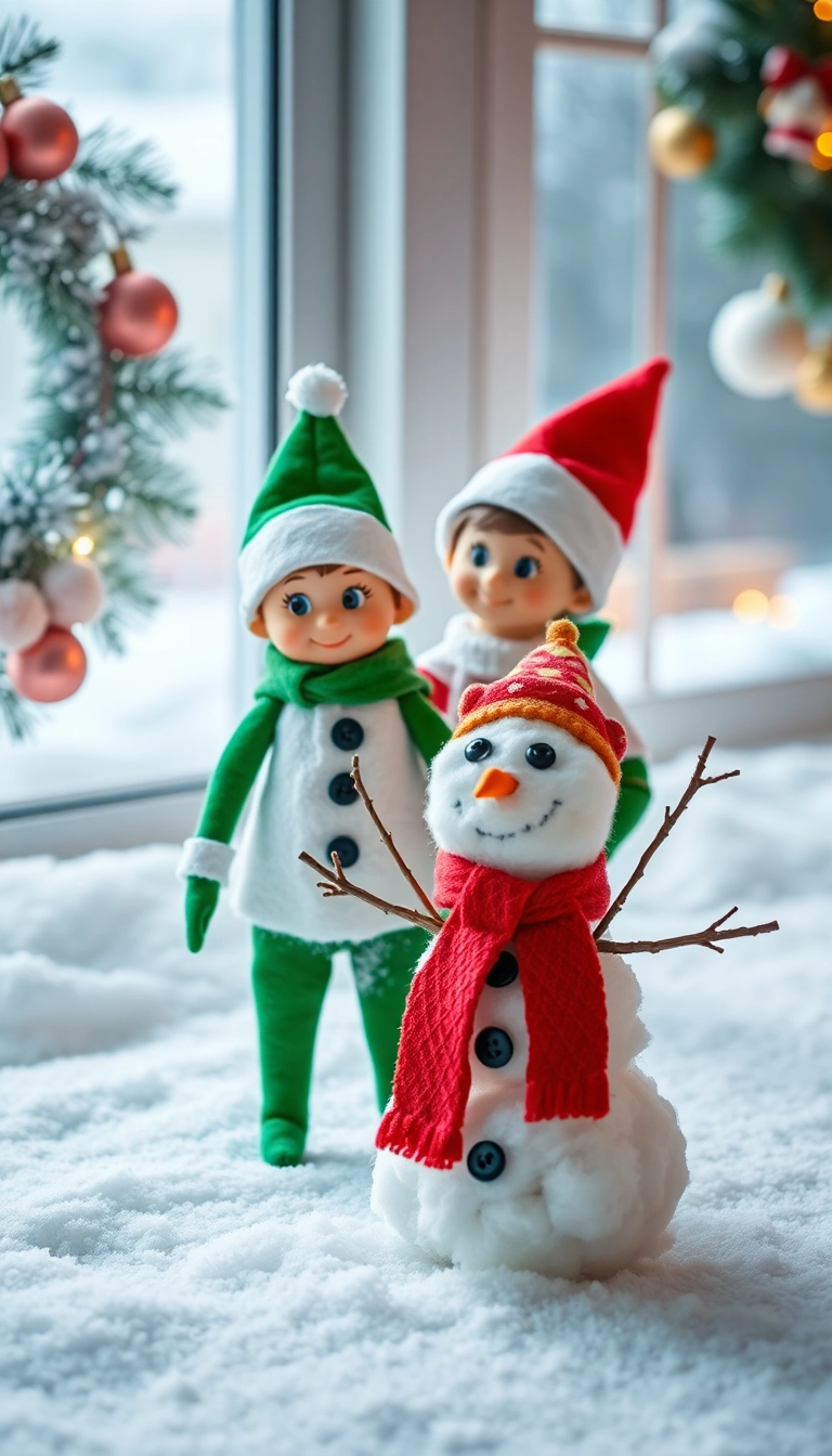 The Ultimate Guide to Funny Elf on the Shelf Fun: 10 Ideas You Can’t Miss! - 4. Elf in the Snowman Costume