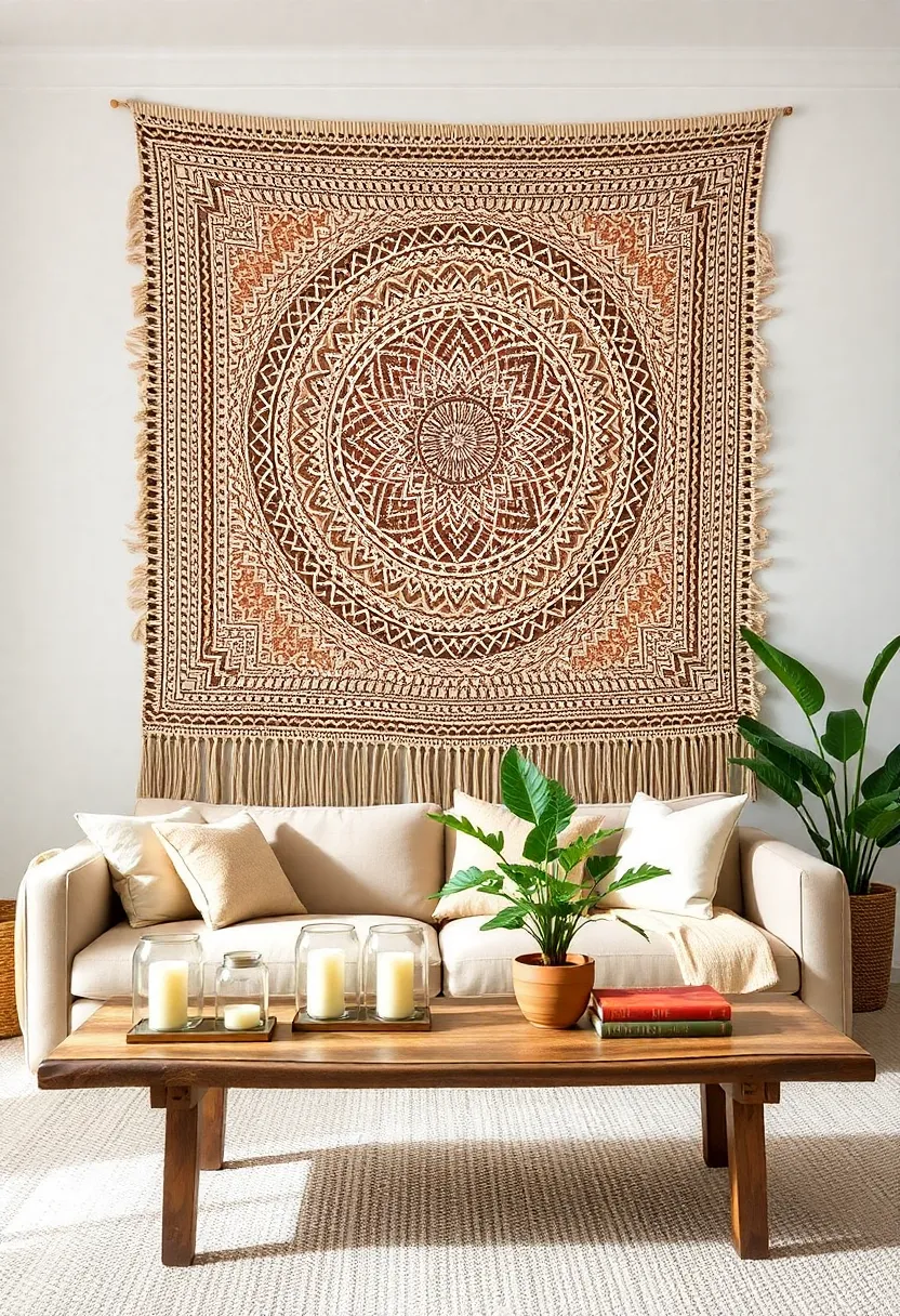 10 Budget-Friendly Macrame Wall Art Ideas That Will Wow Your Guests (You’ll Love #3!) - 5. Macrame Wall Tapestry