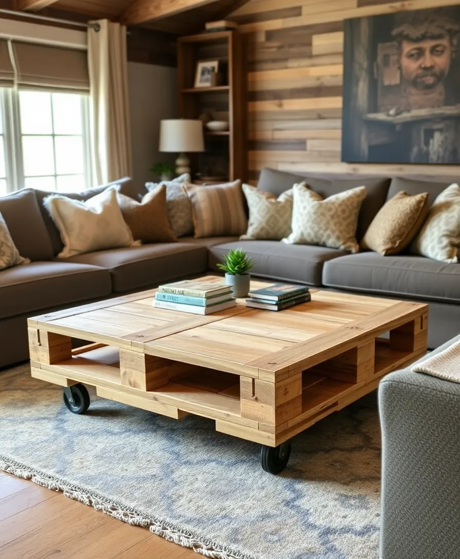 30 DIY Home Projects That'll Impress Your Friends (Even If You’re Not Crafty!) - 1. Upcycled Pallet Coffee Table