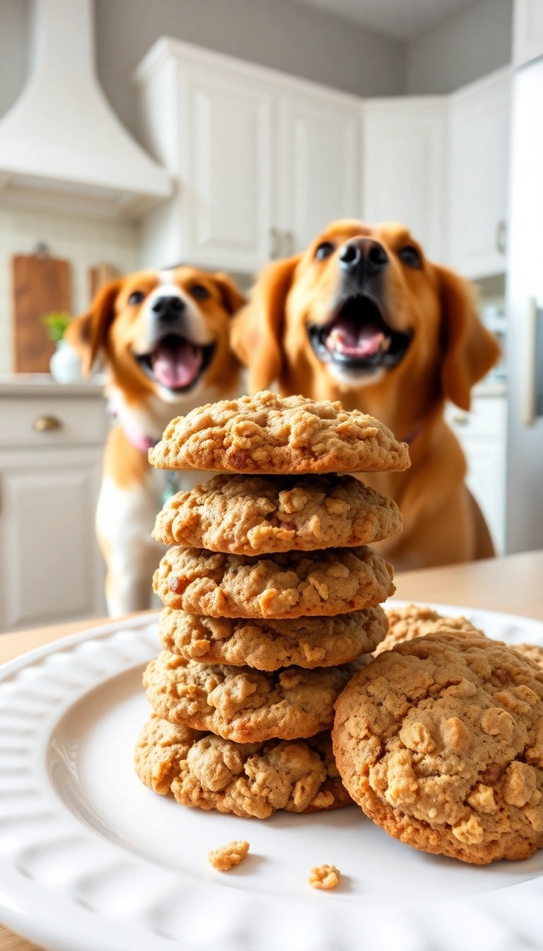 20 Homemade Pet Food Recipes That Will Make Your Furry Friend Jump for Joy (Wait Until You Try #11!) - 14. Apple and Oatmeal Cookies