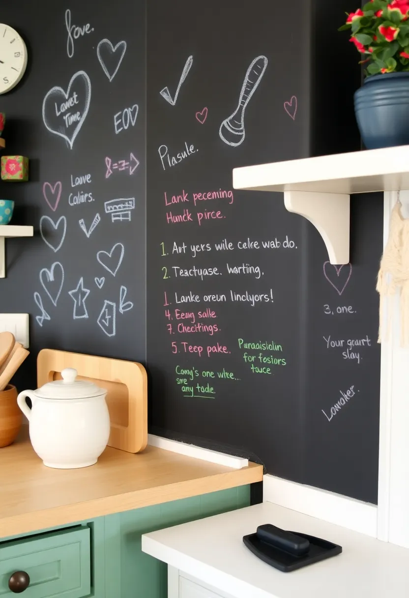 25 DIY Home Decor Projects That'll Transform Your Space (Even Your Cat Could Do #8!) - 13. Chalkboard Paint Wall