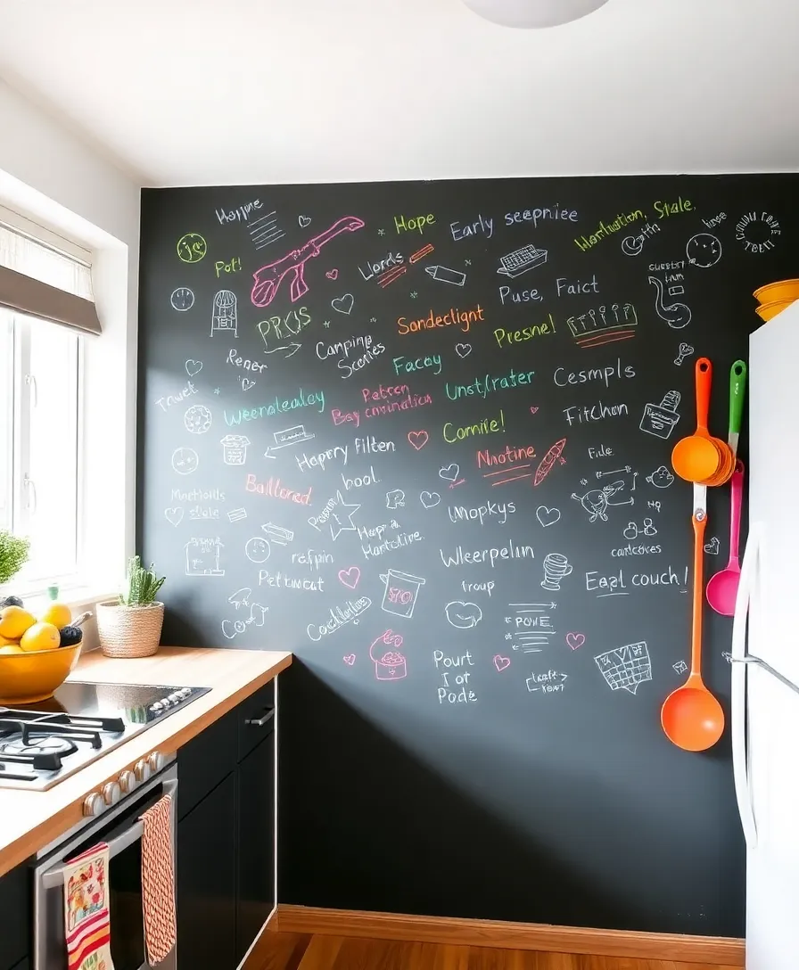 What to Put on the Wall Instead of Painting: 10 Aesthetic Ideas You’ll Love! - 9. Chalkboard Walls