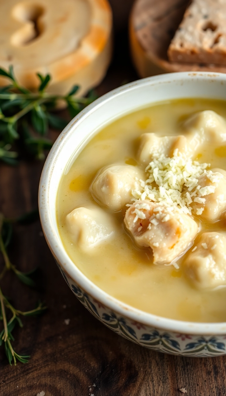 21 Chicken and Dumpling Soup Ideas That Will Warm Your Heart (And Your Belly!) - 15. Chicken and Dumpling Soup with Parmesan