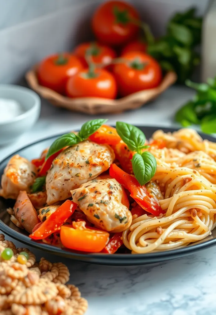 18 Healthy Crockpot Recipes You Won't Believe Are Low-Calorie! - 8. Italian Chicken and Peppers