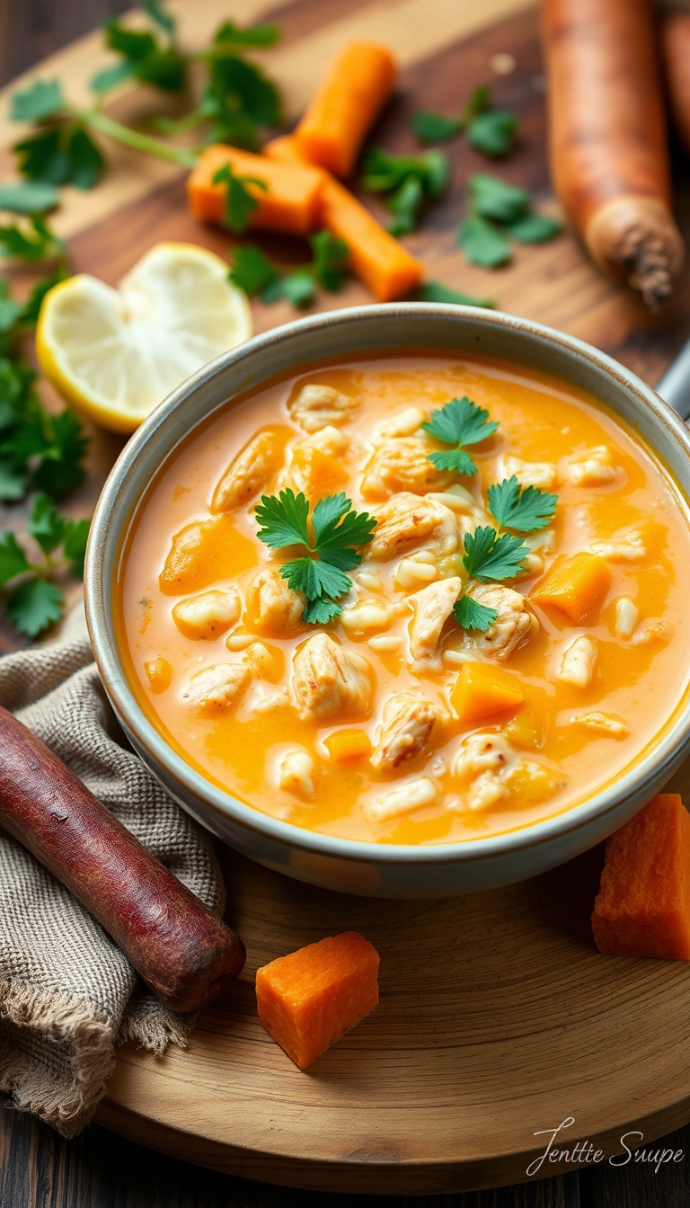 24 Chicken Rice Soup Ideas That'll Warm Your Soul (You Won't Believe #16!) - 15. Chicken Rice Soup with Sweet Potatoes