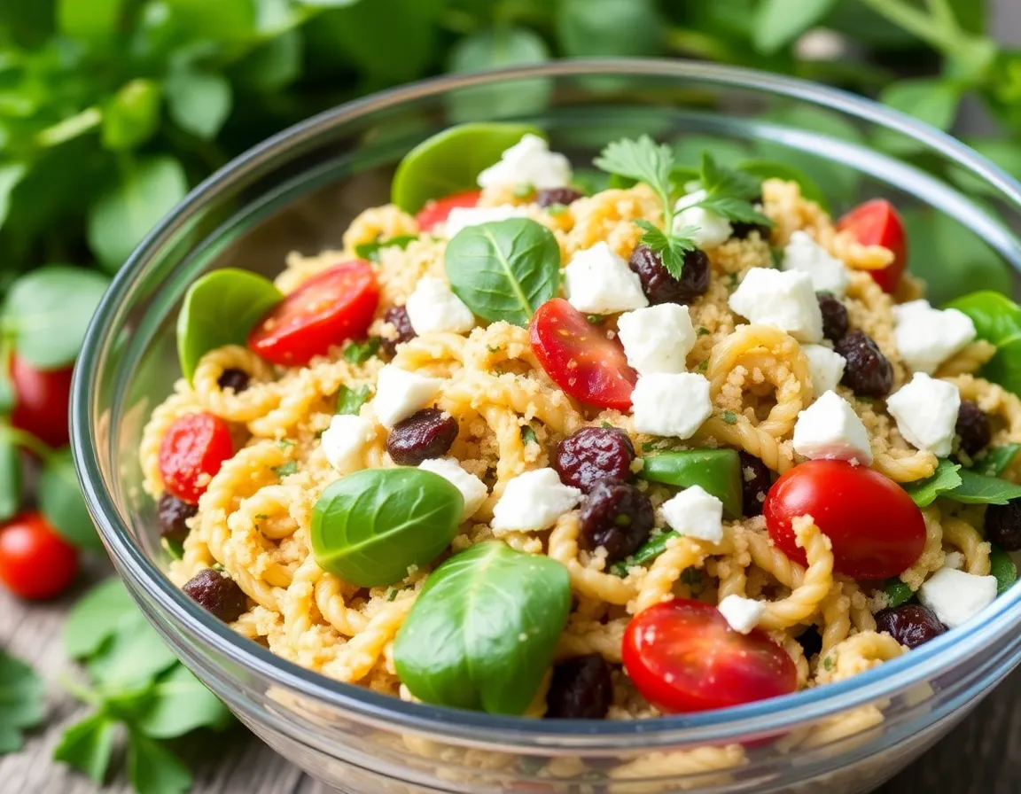 13 Seasonal Pasta Salad Recipes That Celebrate Fresh Ingredients All Year Long! - 8. Quinoa Pasta Salad with Spinach and Feta