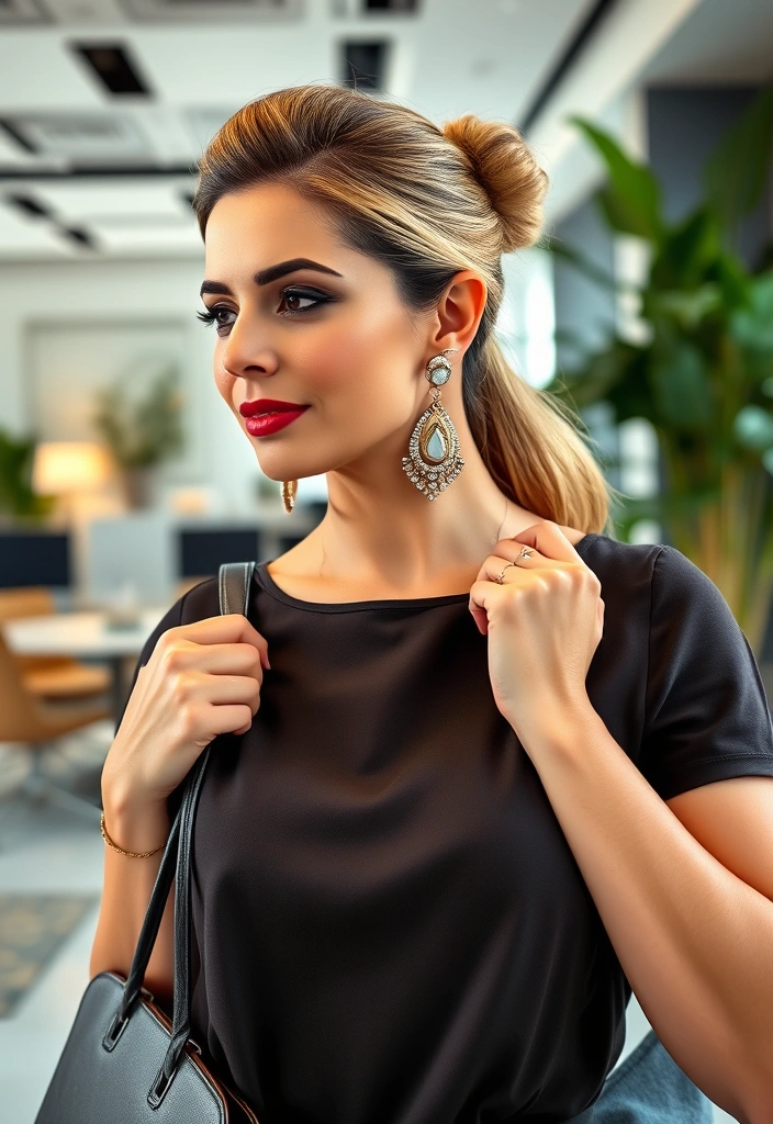 18 Office Outfits That'll Make You the Best-Dressed in the Boardroom (#5 Will Shock You!) - 13. Bold Accessories to Elevate Your Look