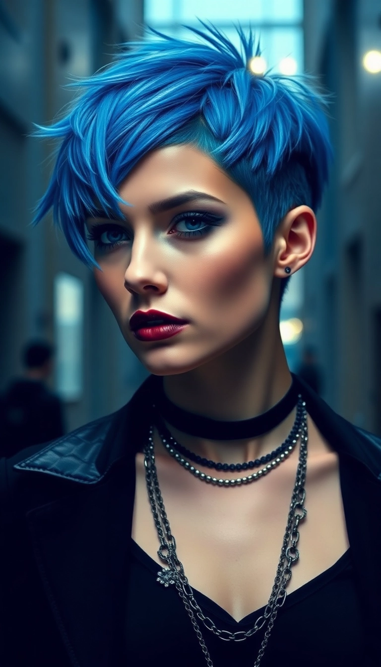 27 Short Goth Haircuts That'll Make You Stand Out in a Crowd (You Won't Believe #15!) - 1. Edgy Pixie Cut