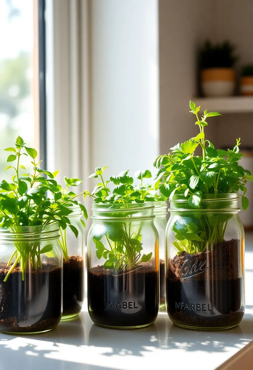 20 Kitchen Organization Hacks That'll Transform Your Space Instantly (You Won't Believe #15!) - 12. Herb Garden in Jars