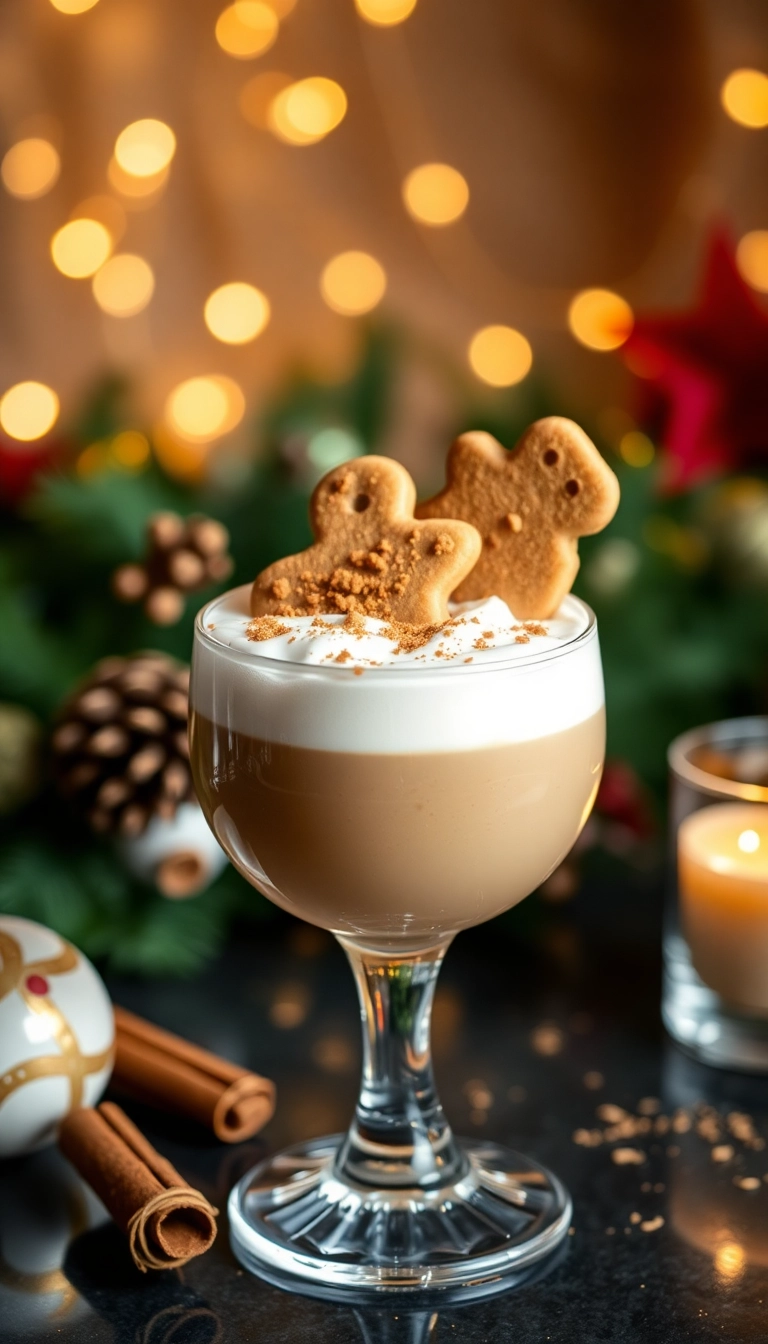 19 Christmas Drinks Ideas That'll Make Your Holiday Parties Sparkle! - 5. Gingerbread White Russian