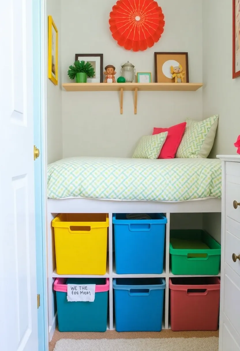 15 Small Space Decor Hacks That'll Save You Big Bucks in 2025! - 12. Use Colorful Storage Bins