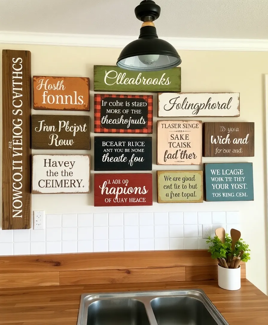 30 DIY Home Projects That'll Impress Your Friends (Even If You’re Not Crafty!) - 8. Hand-Painted Wooden Signs