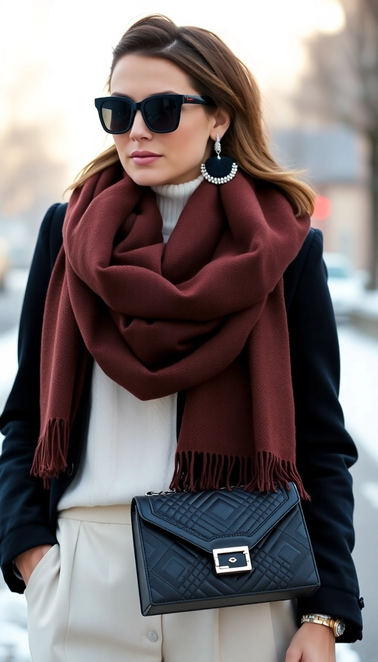 Classy Winter Outfits: Elevate Your Style This Season! - 9. Statement Accessories