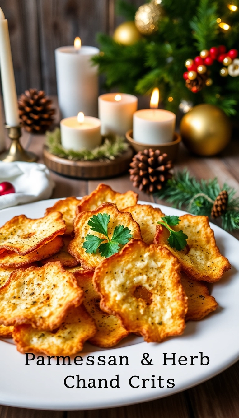 22 Christmas Dinner Ideas That'll Impress Your Guests (You Won't Believe #15!) - 18. Parmesan and Herb Crisps